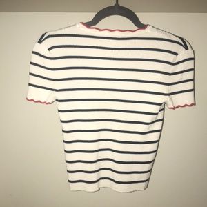 Zara Sweaters - Zara knit striped short sleeve sweater Zara Sweaters - Zara knit striped short sleeve sweater